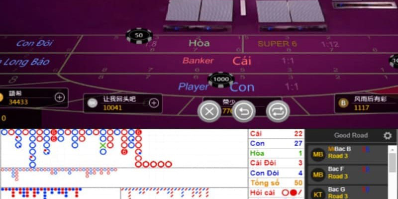 Mẹo chơi Baccarat là tận dụng chơi cầu bệt, dọc